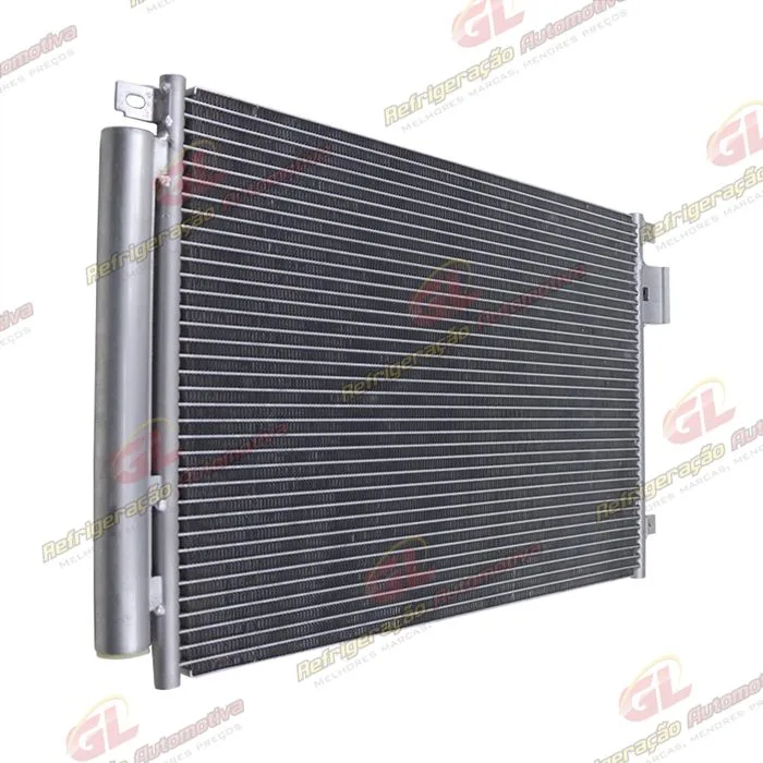 Condensador Fiat Novo Uno 2010>/ Palio 2012>/ Mobi 2017> Sistema Denso Fluxo Paralelo OEM: 51835575/ 52029111 — foto 2