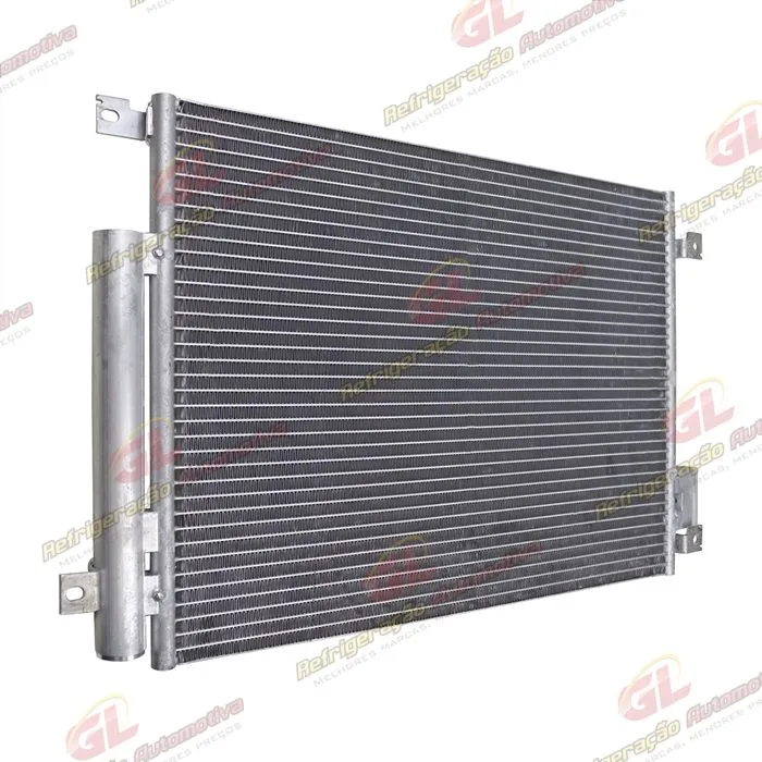 Condensador Fiat Uno 2010> / Palio 2012> / Grand Siena Motor E-Torq Sistema Valeo Fluxo Paralelo OEM: 51846316 — foto 2