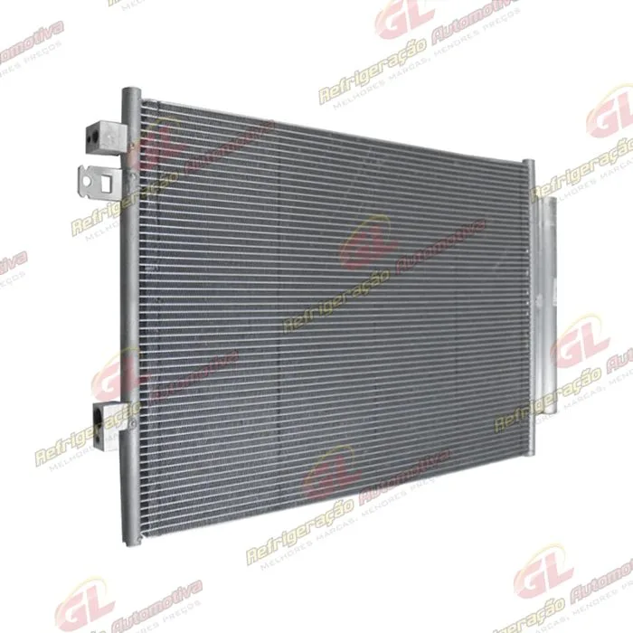 Condensador Fiat Novo Uno 2017> / Mobi 2017>/ Strada 2019> Sistema Denso Fluxo Paralelo OEM: 52033773 — foto 2