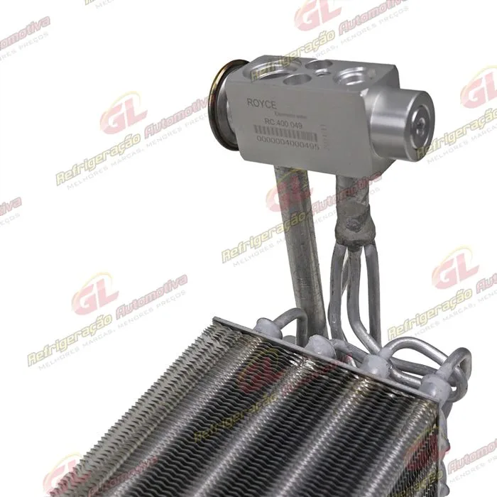 Evaporador Máquina Trator Valtra T195 / T210 / T230 / T250 Linha N Tubo Aletas A/A - com Válvula Block — foto 5