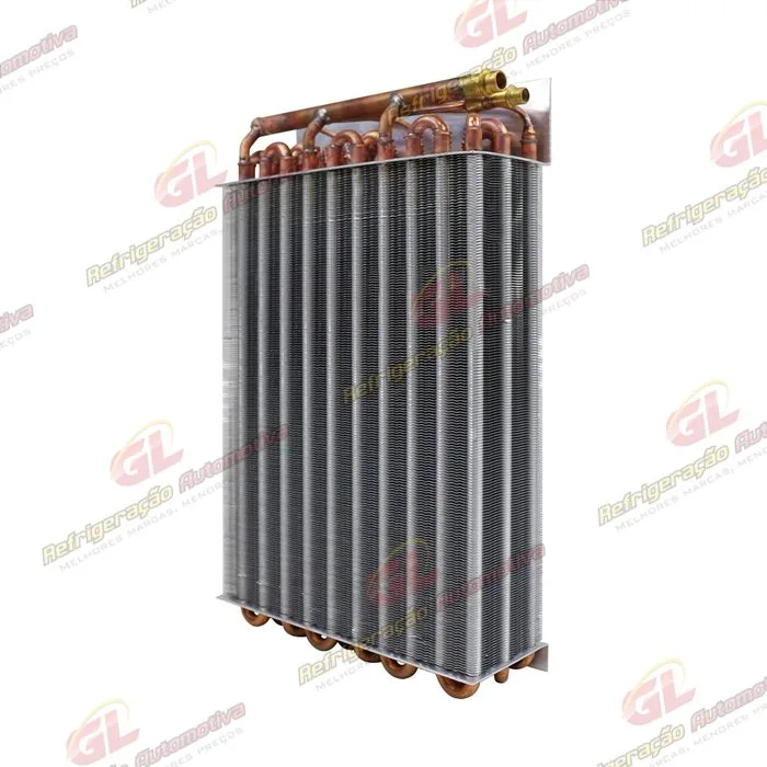 Evaporador Máquina Retroescavadeira New Holland LB75 / B100B / B95CTC / B100BLR Tubo Aletas C/A OEM: 87314369 — foto 3