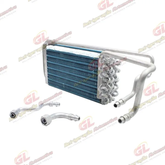 Evaporador Caminhão Scania PGR <2007 Válvula Block Para Instalação Tubo Aletas - A/A