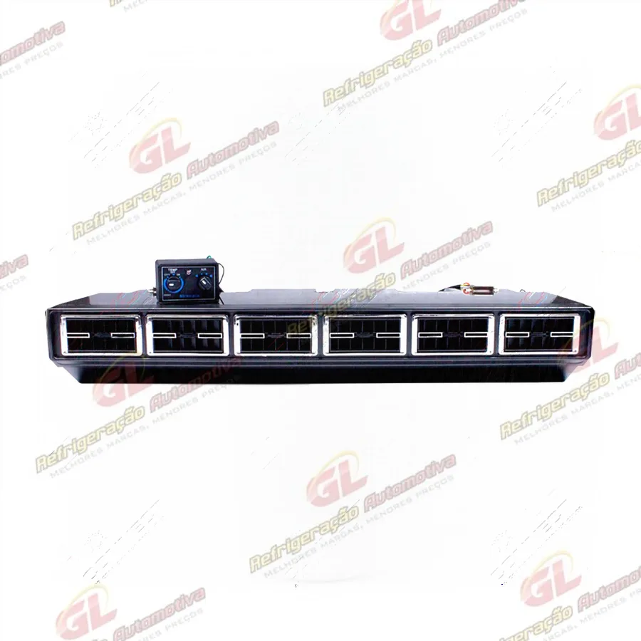 Caixa Evaporadora Universal Micro-Bus com Válvula Block 6 Difusores 2 Motores 3 Velocidades - 24 Volts com Painel 32000 BTUS