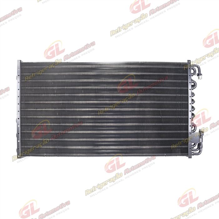 Condensador Universal 14x24 Espessura 53mm 3 Filas 9 Aletas por Polegadas A/A Tubo Aletas