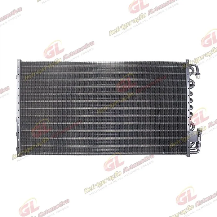 Condensador Universal 14x24 Espessura 53mm 3 Filas 9 Aletas por Polegadas A/A Tubo Aletas