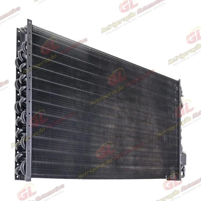 Condensador Universal 14x24 Espessura 53mm 3 Filas 9 Aletas por Polegadas A/A Tubo Aletas — foto 2