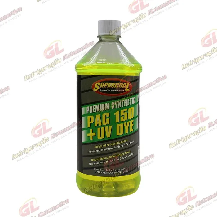 Óleo para Compressor R134a PAG 150 Supercool 946ml com Contraste Ultravioleta