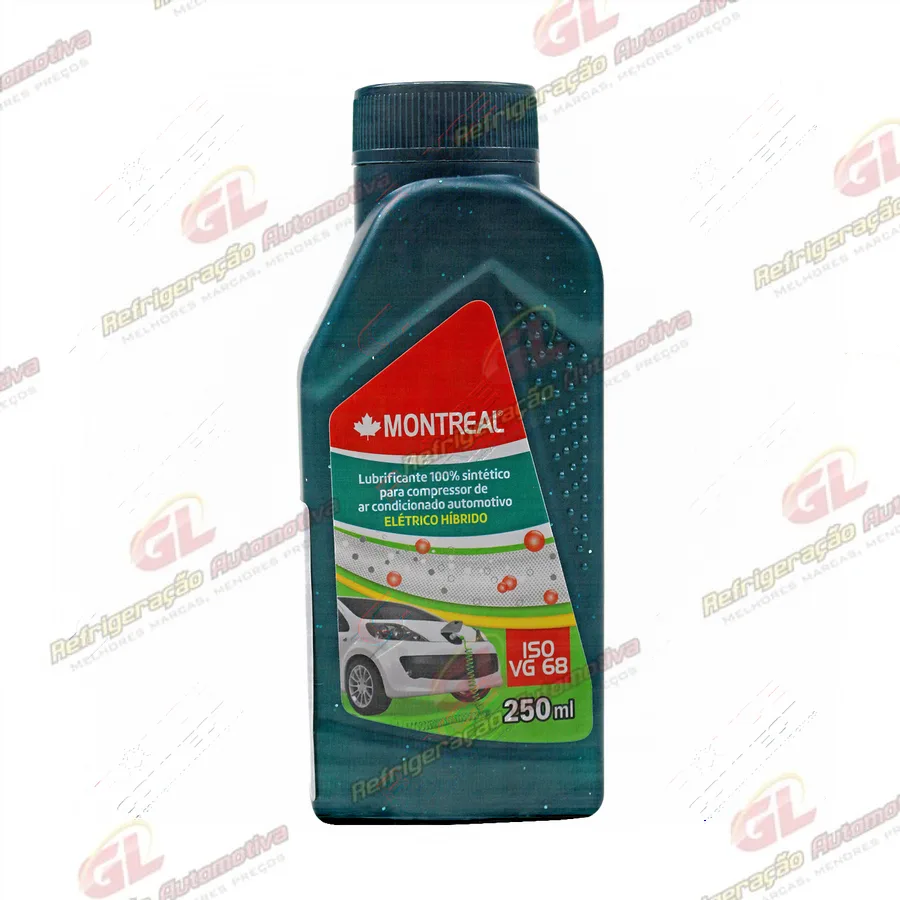 Óleo Polyolester para Compressor R134A / Hibrido / Elétrico Viscosidade POE 68 Montreal 250ml