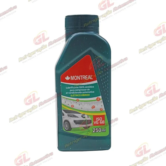 Óleo Polyolester para Compressor R134A / Hibrido / Elétrico Viscosidade POE 68 Montreal 250ml
