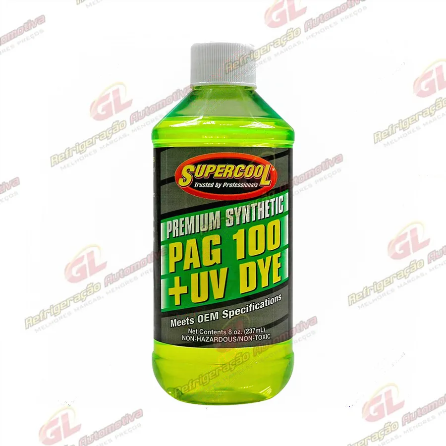 Óleo para Compressor R134a PAG 100 com Contraste Supercool 237ml
