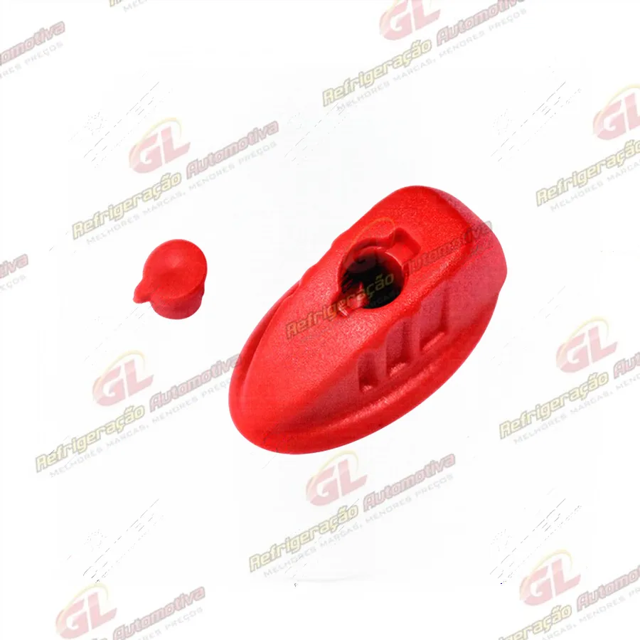 Botão do Registro Vermelho de Alta da Recolhedora Robinair RC.500.450/550