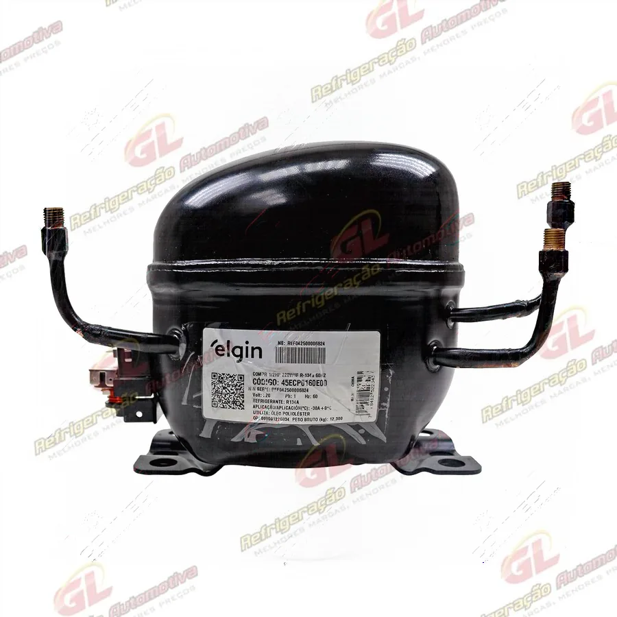 Compressor Elgin 45ECP0160E00 para Recolhedora Robinair RC.500.450 / 490 Werther RC.500.170 / Magneti Marelli RC.500.150 220v. R134a